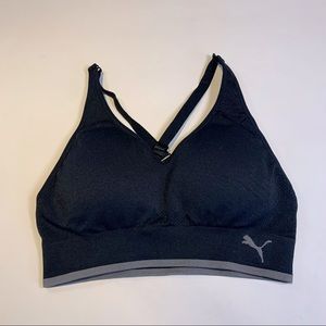 Puma Black X back sports bra